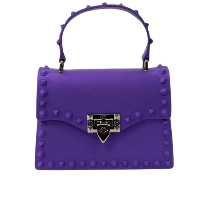 Sassy Studded Bag-Purple