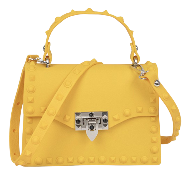 Sassy Studded Bag-Yellow